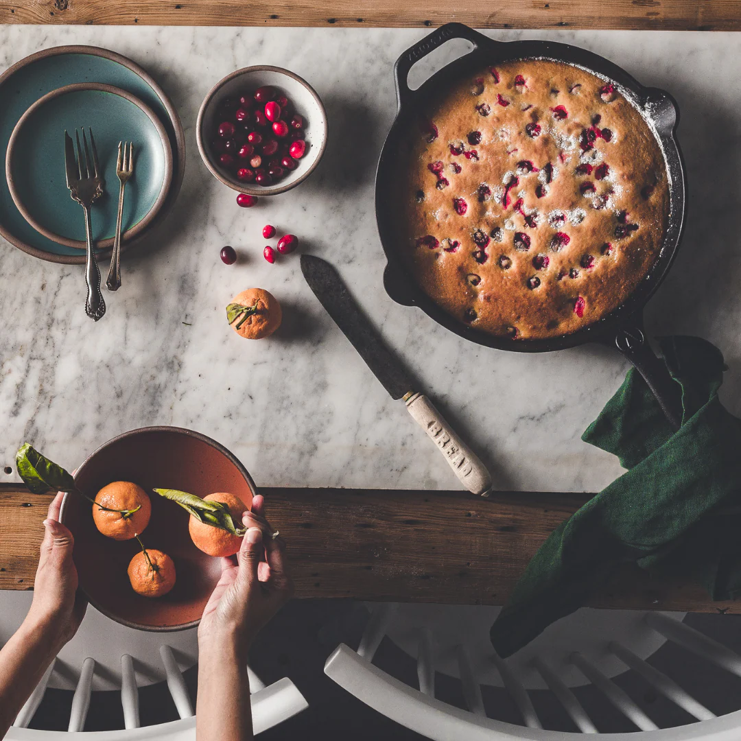 Receta Fácil: Pastel de Naranja y Arándanos que se Hornea Directo en el Sartén 🏠