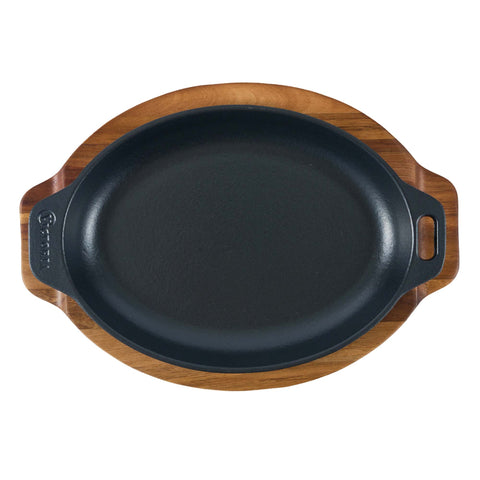 Base para bandeja 29 × 19 cm de madera de acacia Victoria, vista superior