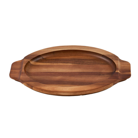 Base para bandeja 29 × 19 cm de madera de acacia Victoria, vista frontal