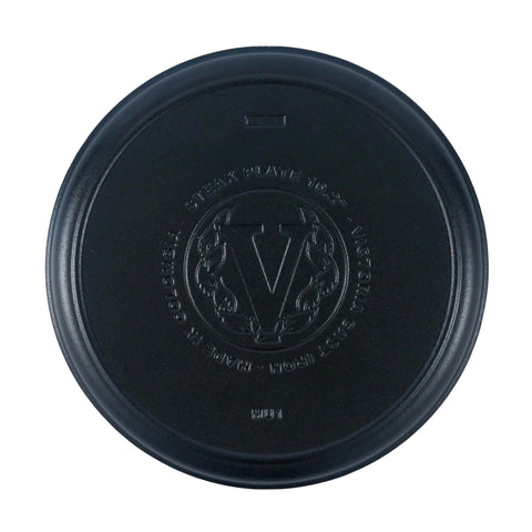 Reverso del plato de 26 cm Victoria con emblema grabado