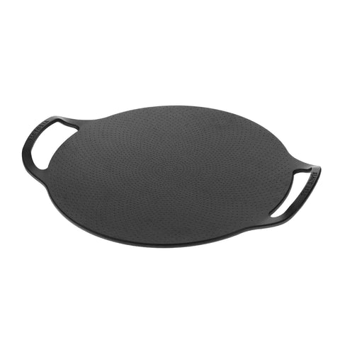 Plancha para pizza doble asa 38 cm de hierro fundido Victoria