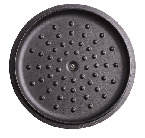 Interior de tapa de olla de 3.8 L Victoria con relieves redondos