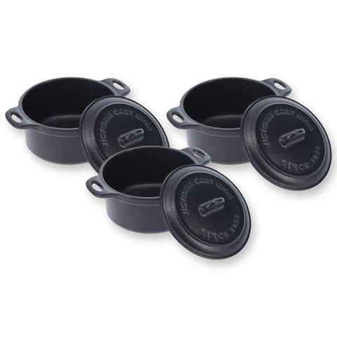 Kit Mini Cocotte- Hierro Fundido Esmaltado
